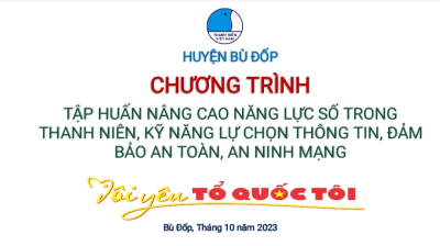 Hội LHTN Việt Nam huyện tổ chức Hội nghị tập huấn nâng cao năng lực số tăng cường kỹ năng lựa chọn thông tin, đảm bảo an toàn, an ninh mạng cho cán bộ Đoàn, đoàn viên, thanh niên.