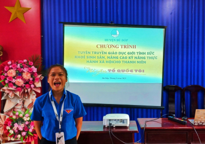 Hội LHTN Việt Nam huyện Bù Đốp  tổ chức chương trình truyền thông giáo dục sức khỏe sinh sản, giới tính cho đoàn viên, thanh niên năm 2023, nâng cáo kỹ năng thực hành xã hội cho thanh niên.