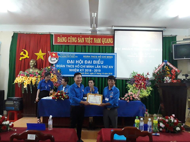 BCH đoàn trường THPT Thanh Hòa Huyện  Bù Đốp đã tổ chức thàn công ĐH ĐB lần thứ XIV, nhiệm kỳ 2018-2019